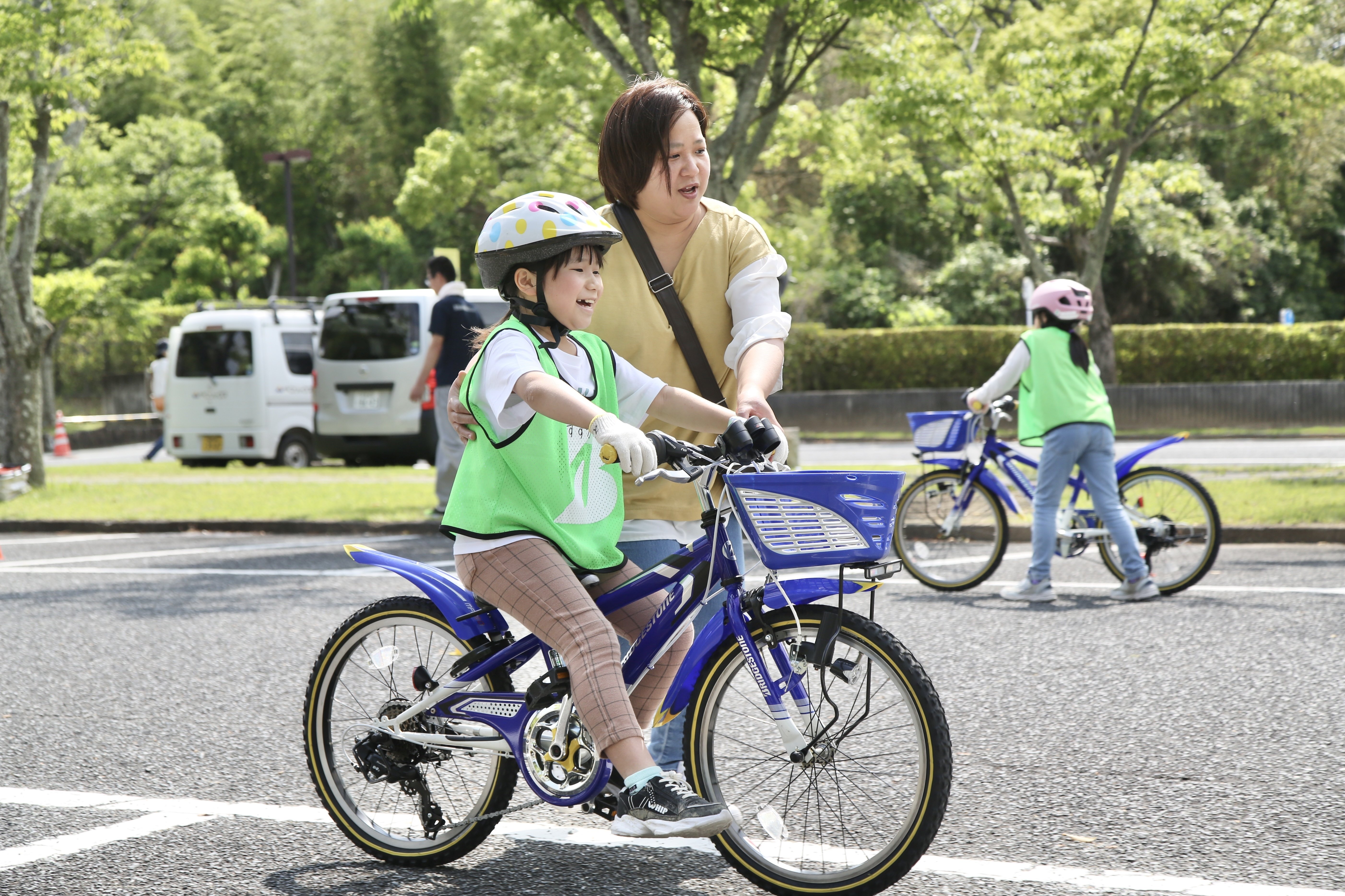 自転車安全教室の写真