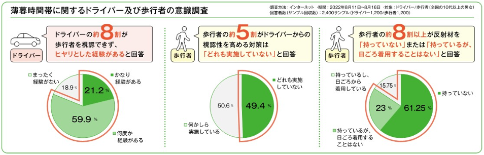 歩行者の意識調査
