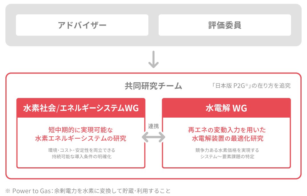 研究者チームによる共同研究 体制図