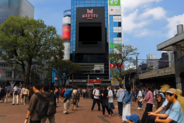 JR渋谷駅ハチ公前　MAGNET by SHIBUYA 109「109フォーラムビジョン」