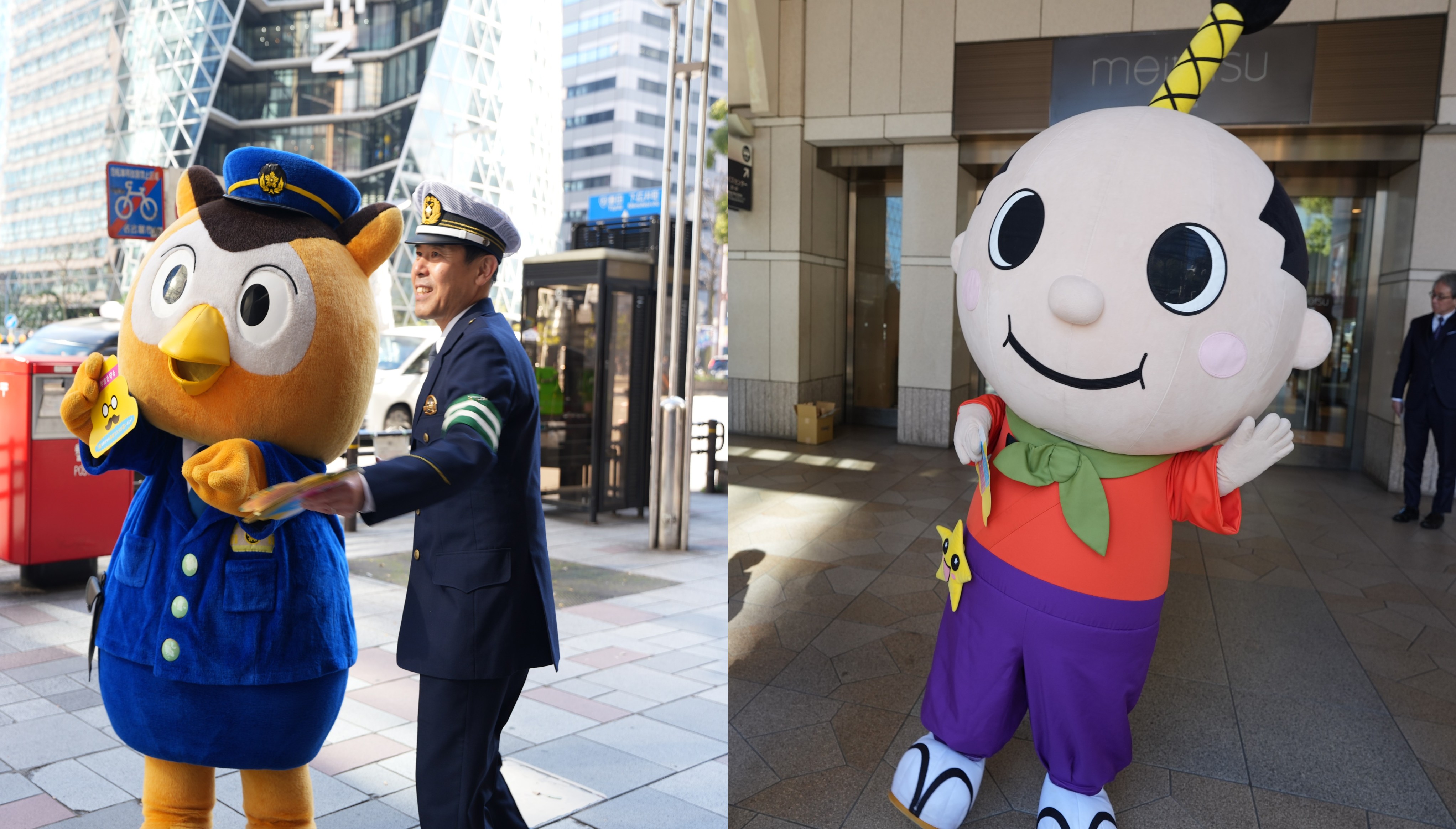 啓発ツール配布の様子